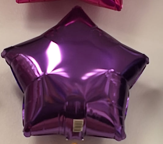 Purple Star Mylar Balloon
