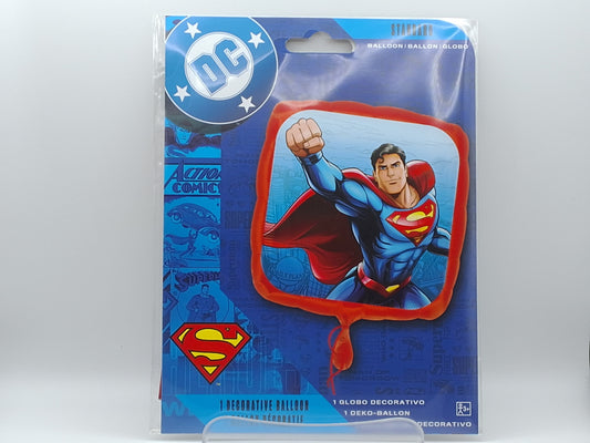 17in Square Superman Mylar Balloon