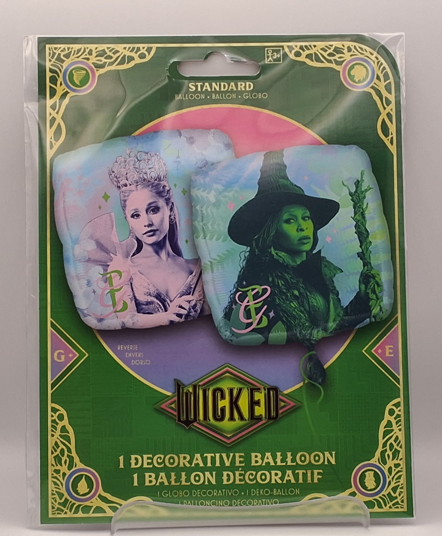 17in Wicked: For Good Square Mylar Balloon