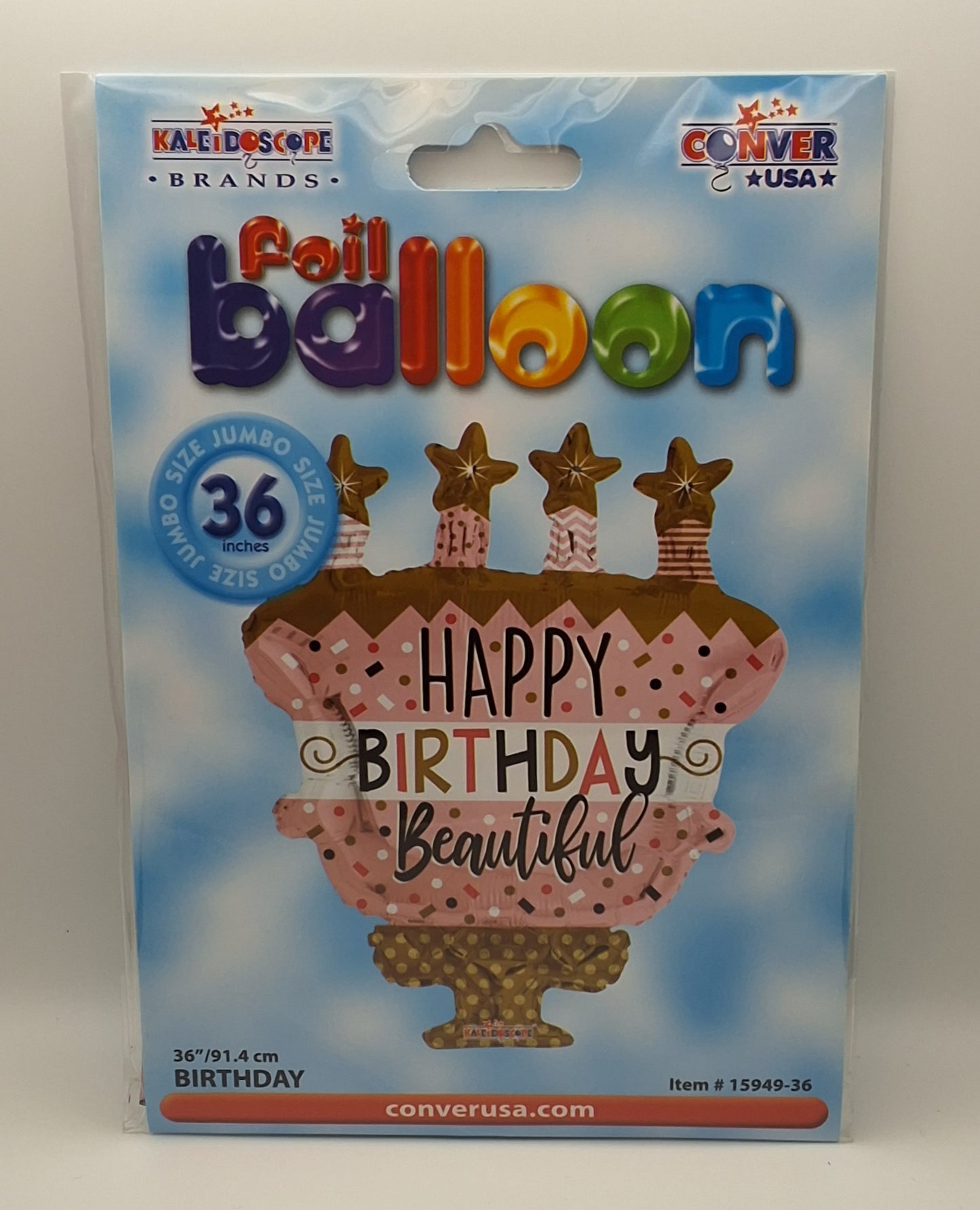 36"  Gold and Pink HB Beautiful Mylar Balloon