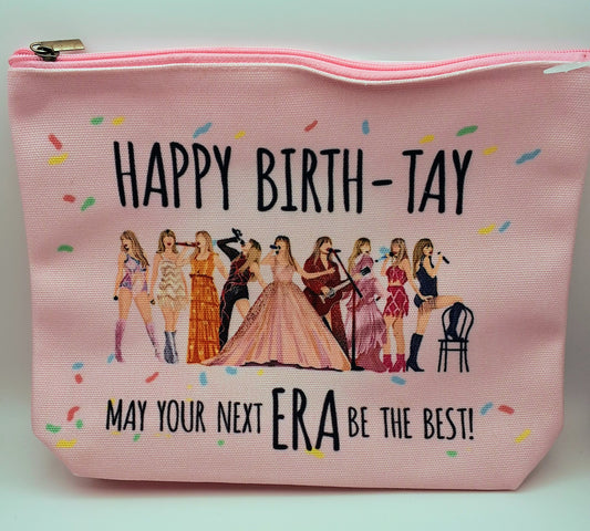 Taylor Swift Themed Pink BIrthday Bag with Zipper