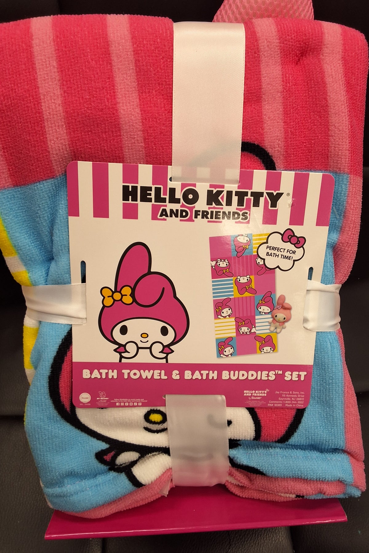 Hello Kitty Melody Bath Towel & Buddy