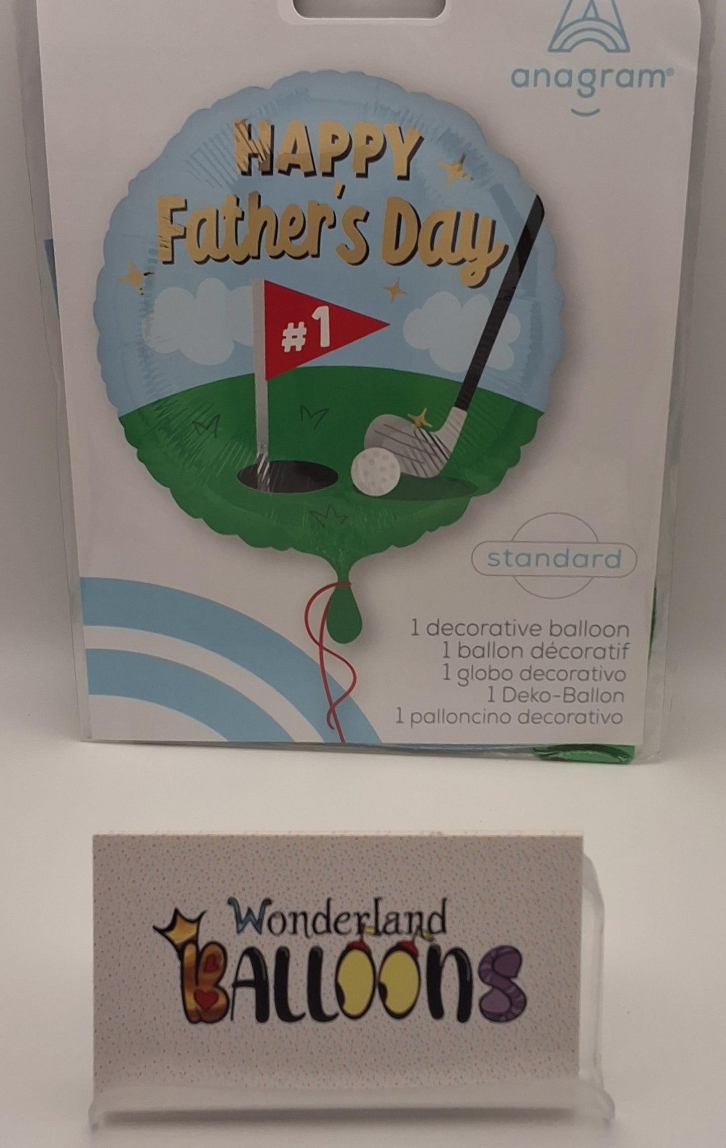 18in Happy Father's Day Tee-riffic Dad Mylar Balloon