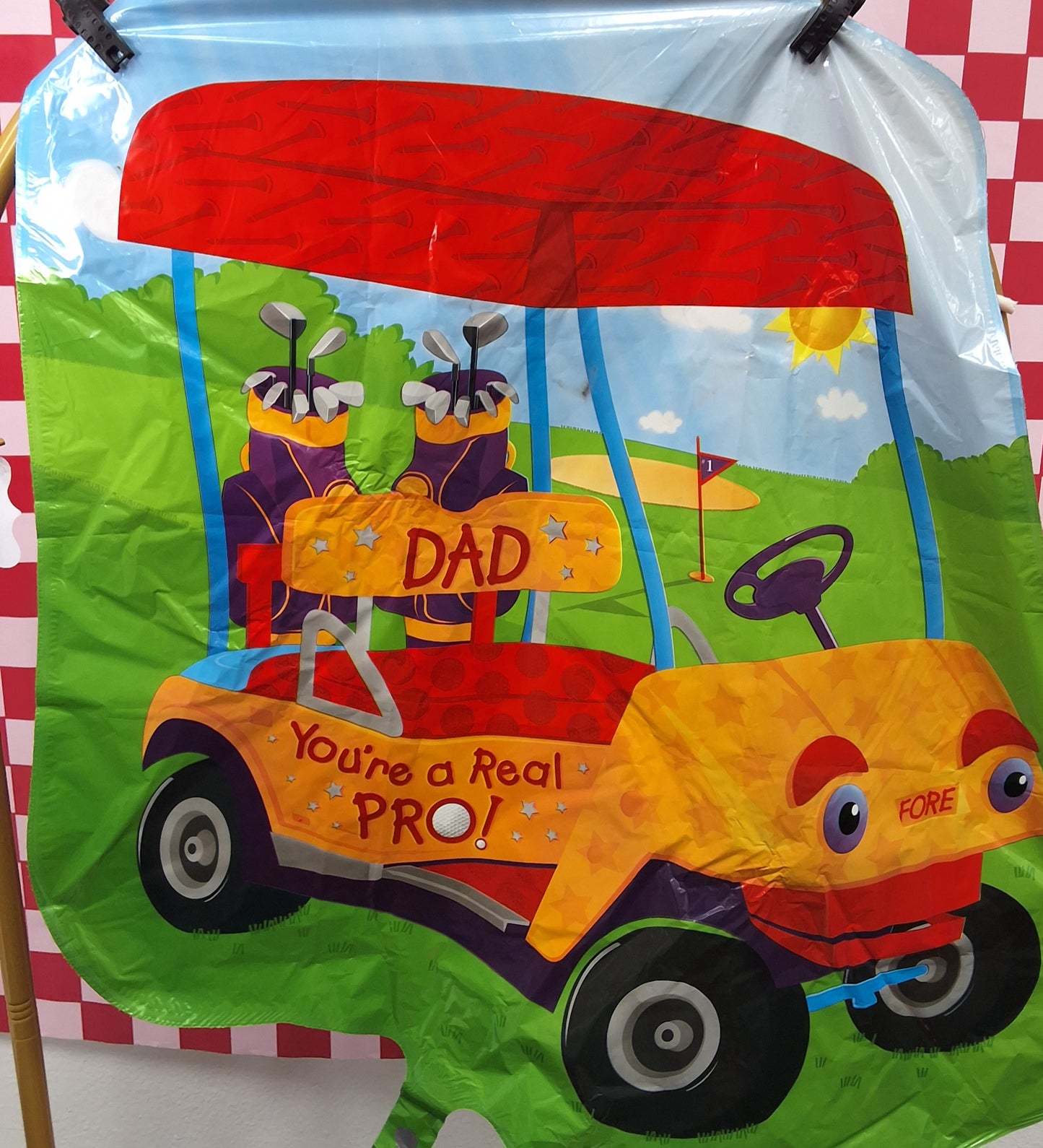 36" Pro Dad Golf Cart Mylar Balloon