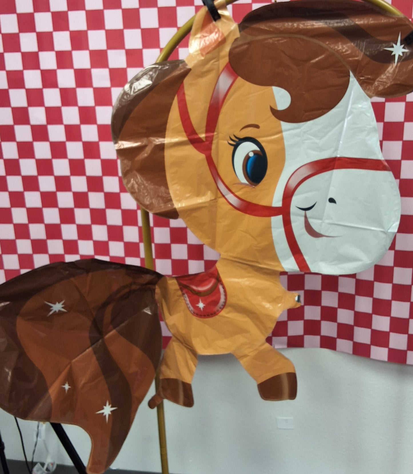 Jumbo Brown Pony Mylar Balloon