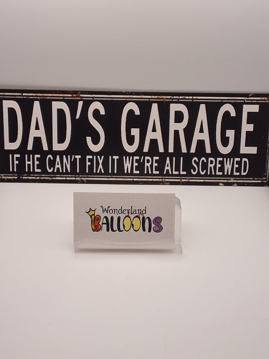 Dad's Garage Sign
