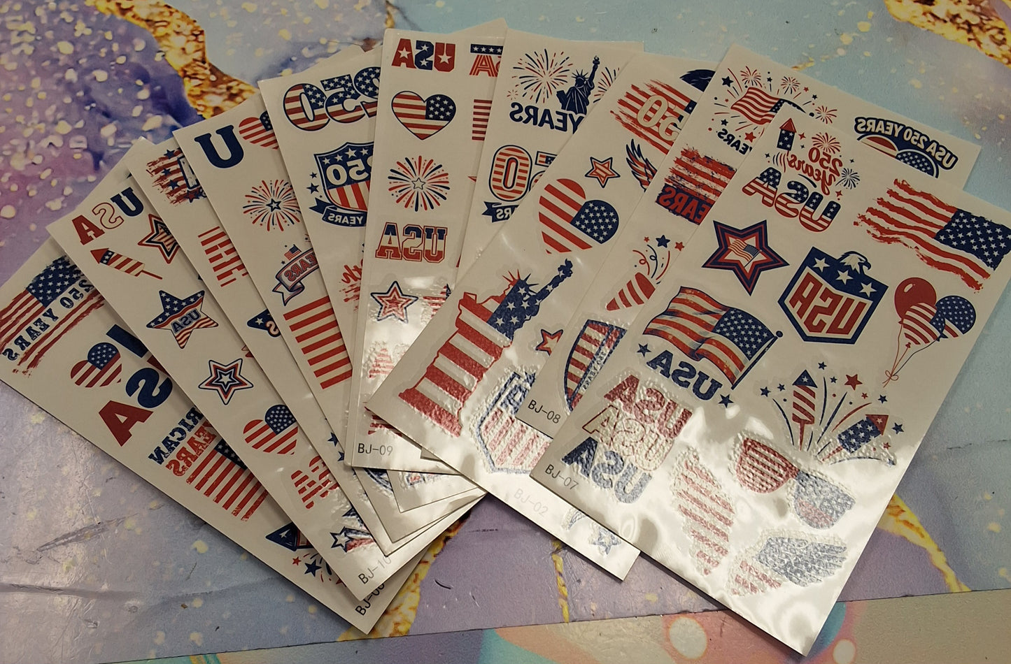 Patriotic Tattoo Sheets