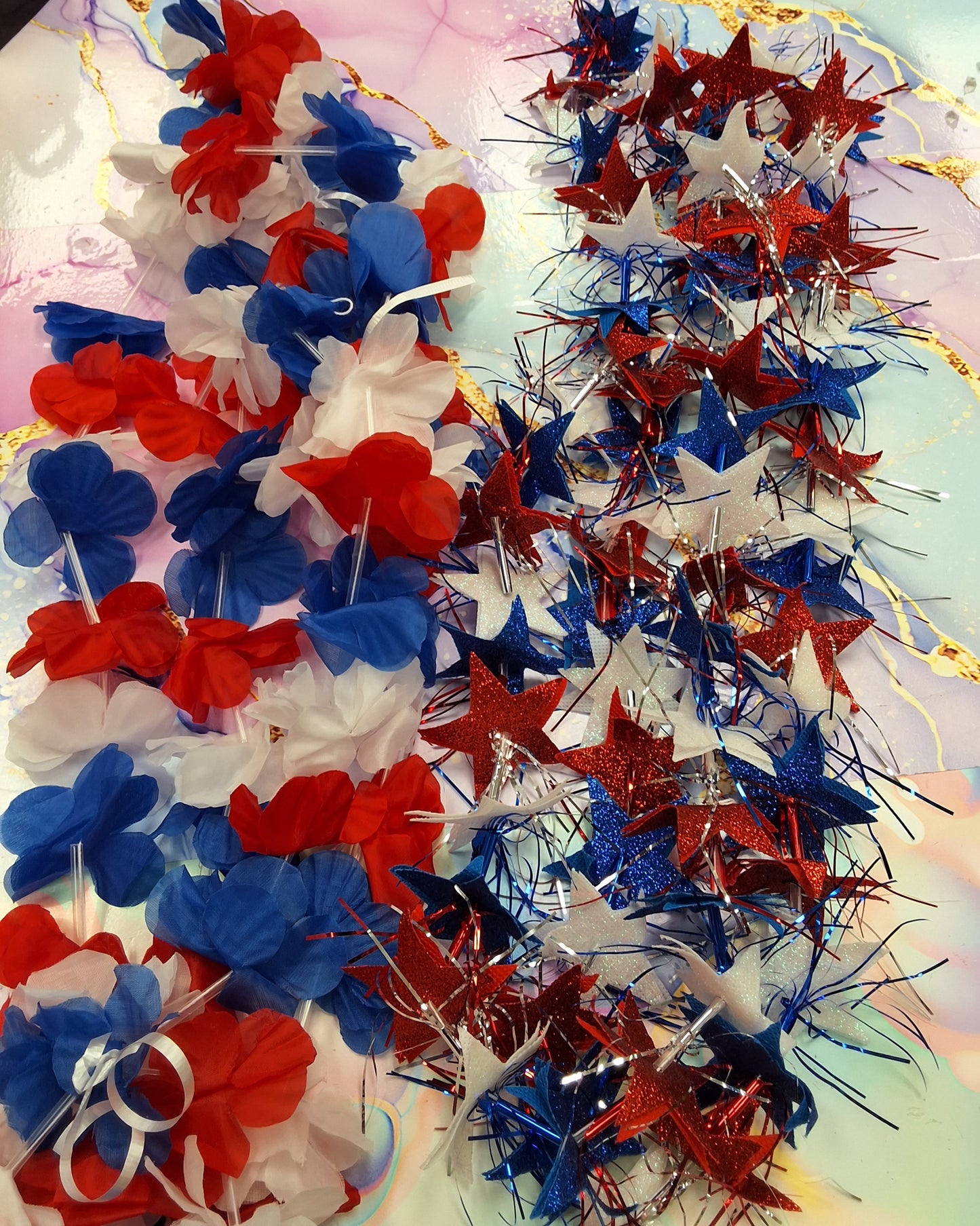 Patriotic Leis
