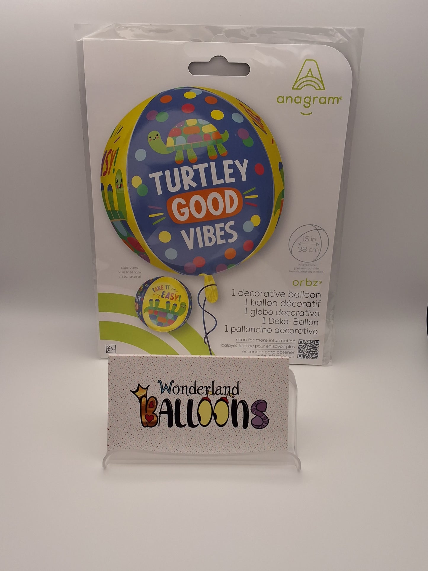 Turtley Good Vibes Orbz Balloon