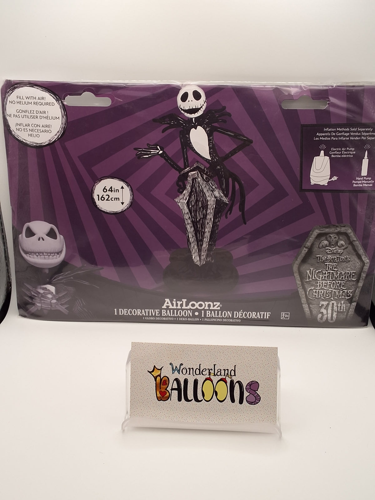 NBC Jack Skellington Airfilled Mylar