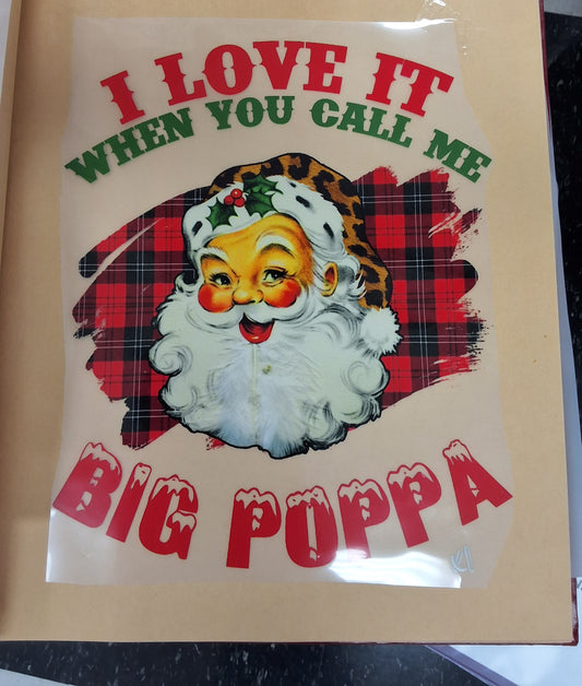 Santa Big Poppa Transfer