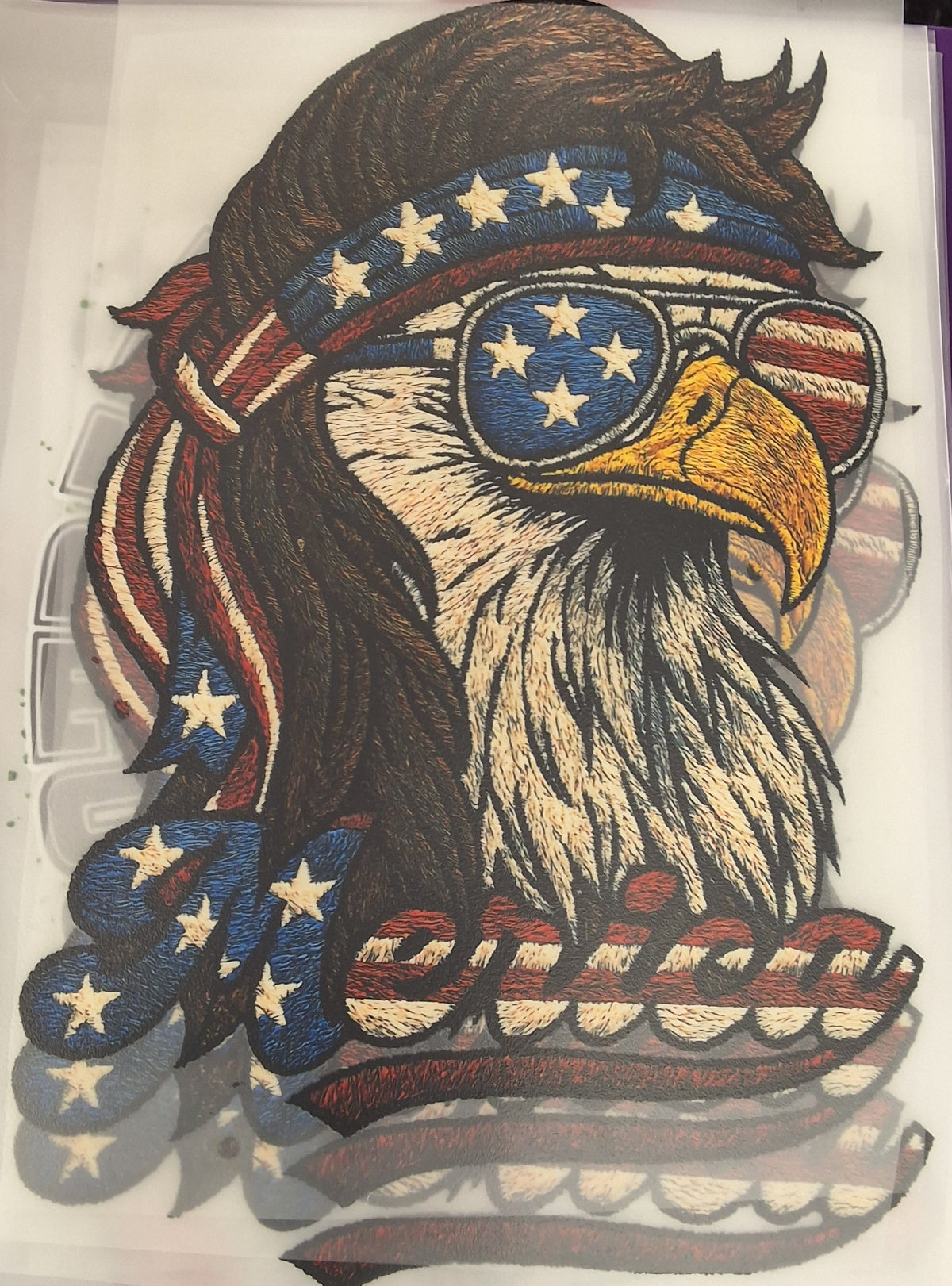 'Merica R,W,B Eagle Transfer