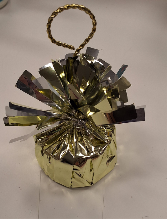 White Gold and Silver Ballooon Weight