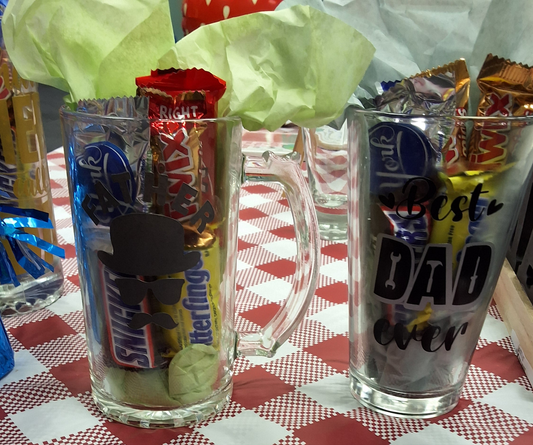 Father's Day Small Glasses with Candy