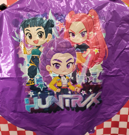 18" Demon Hunter Mylar Balloon (Purple Circle w/ all characters)