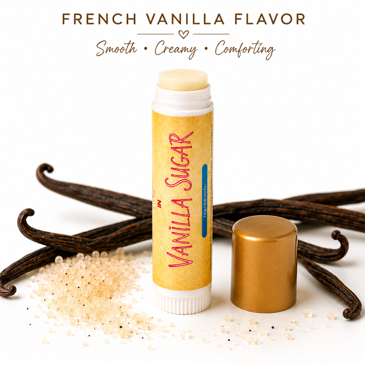 All Natural Vanilla Sugar Lip Balm – 12 Pack