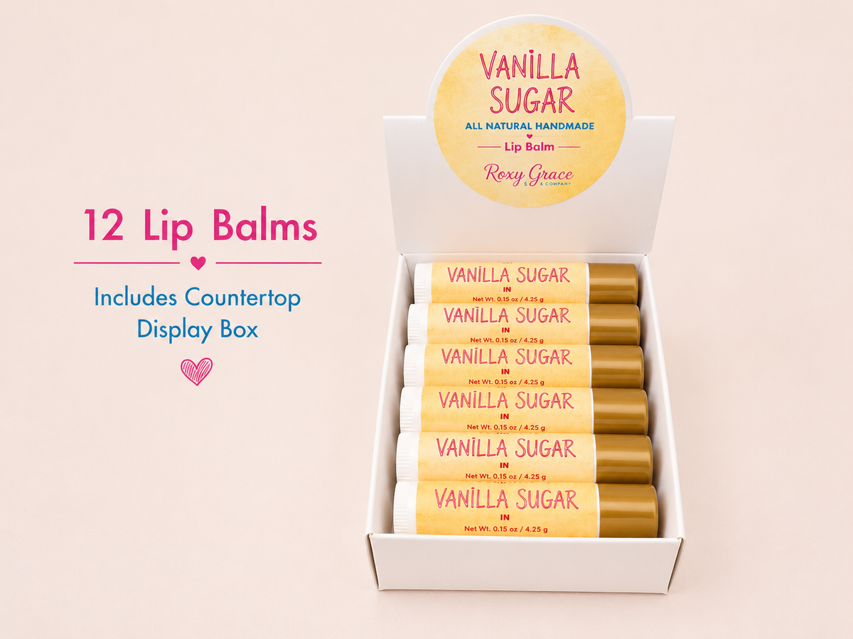 All Natural Vanilla Sugar Lip Balm – 12 Pack
