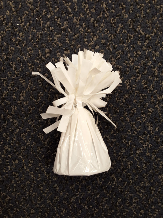 White PomPom Balloon Weight