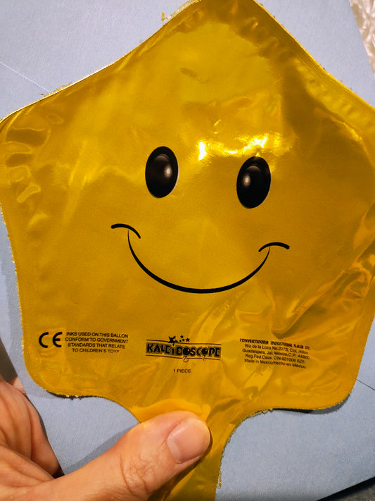 Smiley Star Stick Balloon