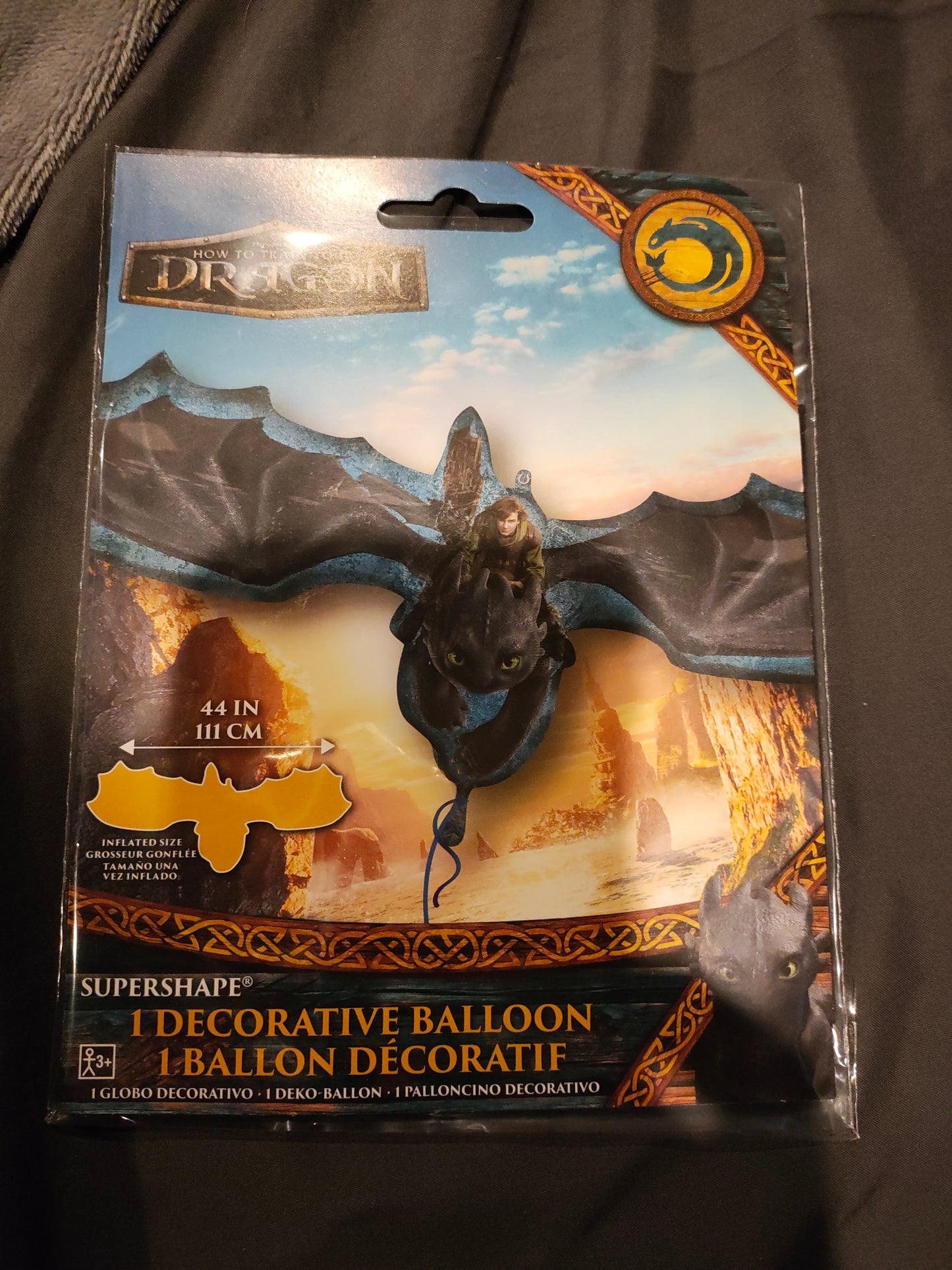 SuperShaper How to Train your Dragon Mylar Balloon (new)