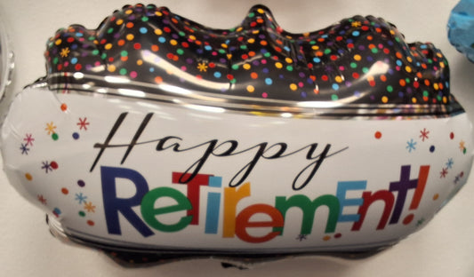 SuperShaper Happy Retirement Mylar Balloon