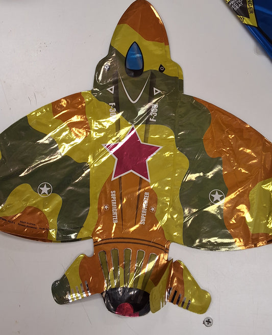 Green SuperFighter Stick Balloon