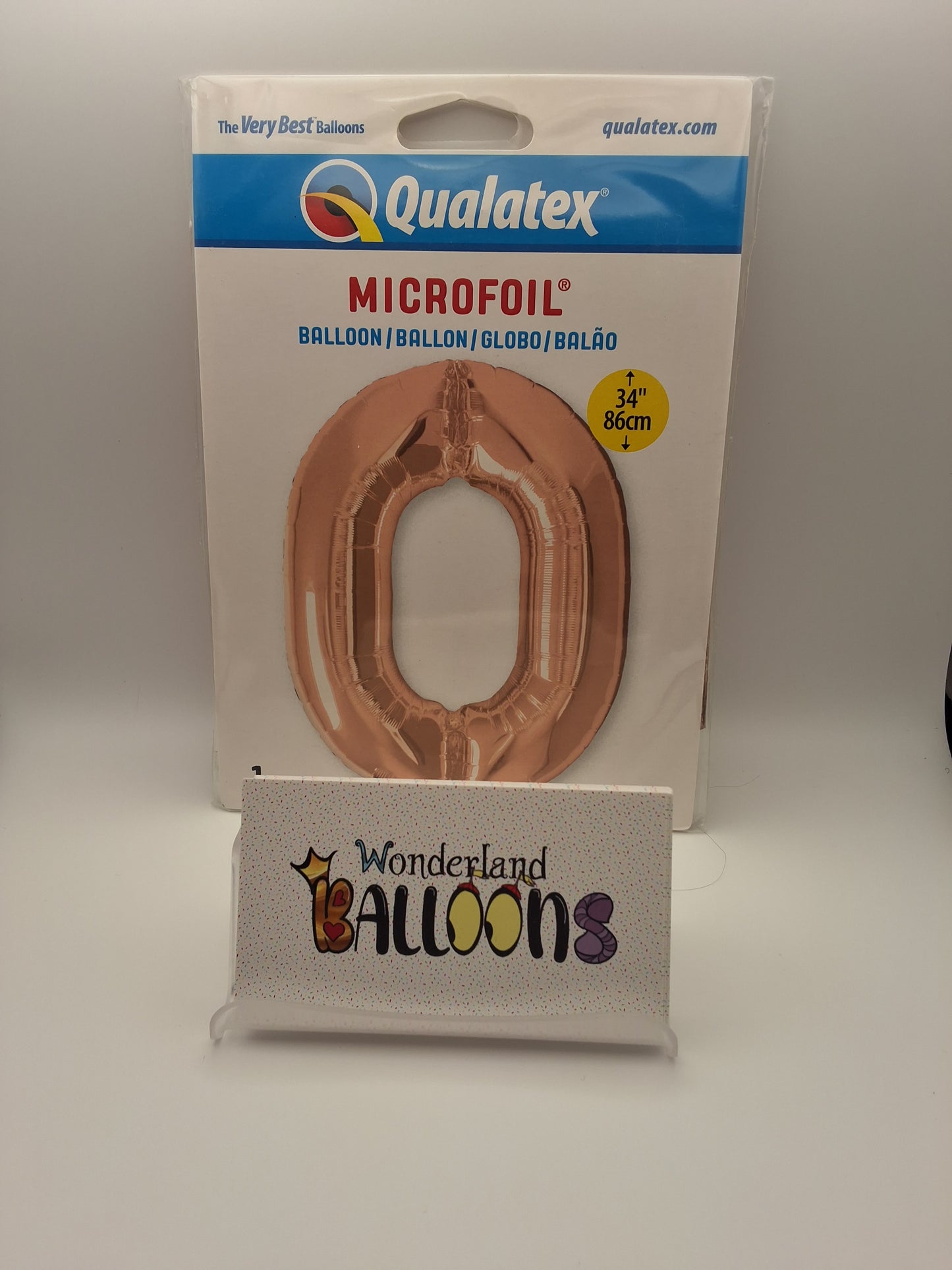 Qualatex 34" Rose Gold #0 Mylar Balloon
