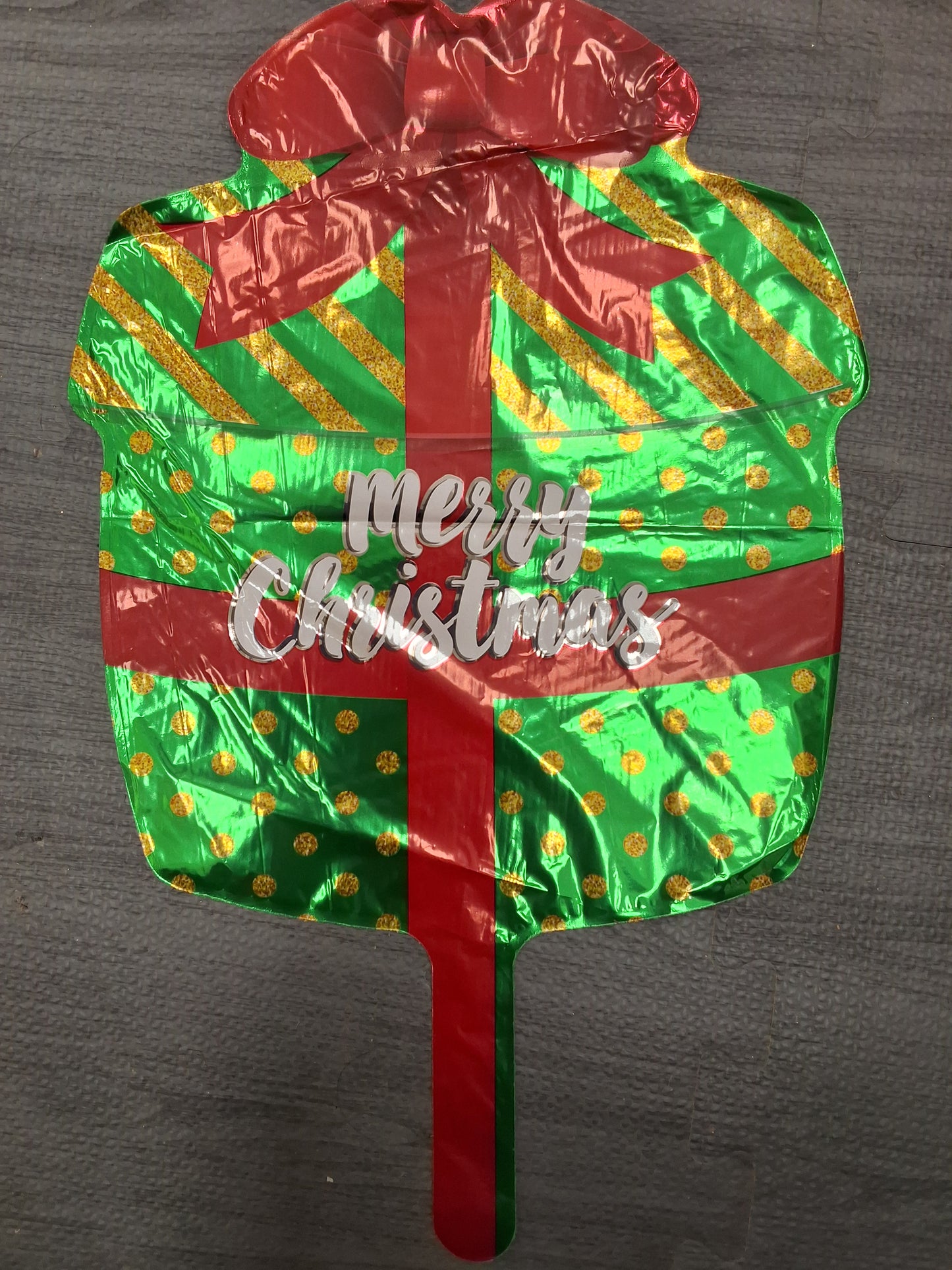 Mylar Stick Balloon X-Mas Present