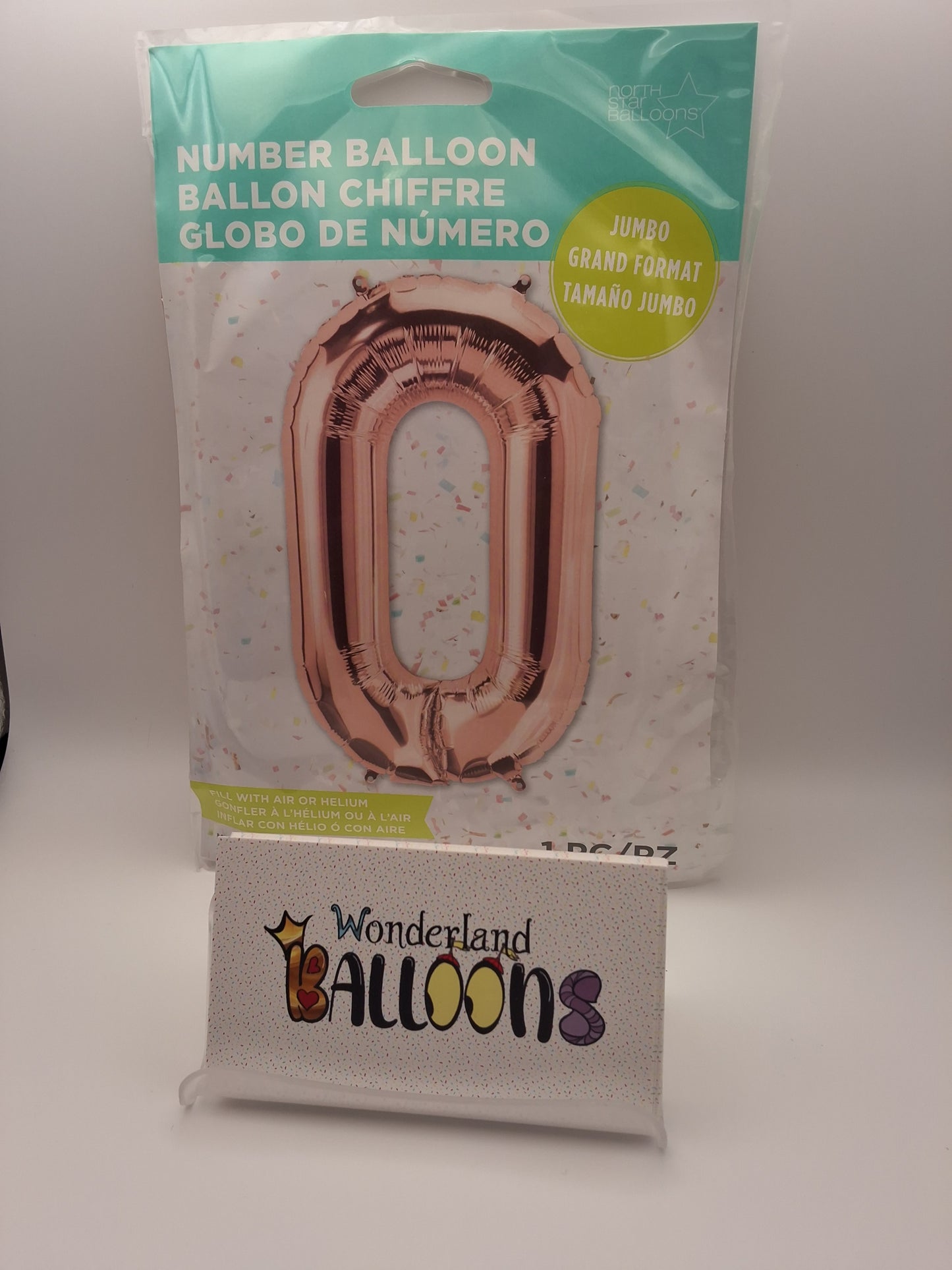 North Star Rose Gold #0 Mylar Balloon
