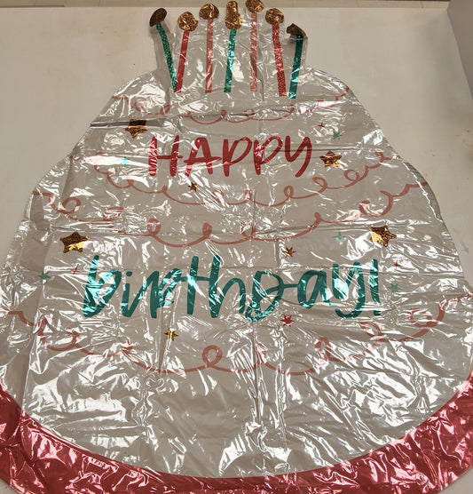 SuperShaper Cake Day Mylar Balloon
