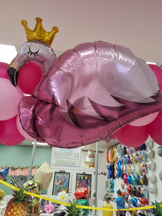 SuperShaper Flamingo Mylar Balloon