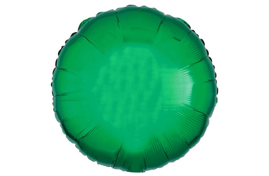 18in Green Circle Mylar Balloon (Different SKU)