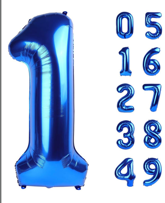 Blue 34in #0  Mylar Balloon