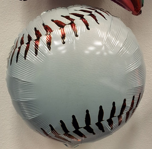 18in Baseball Mylar Ballooon
