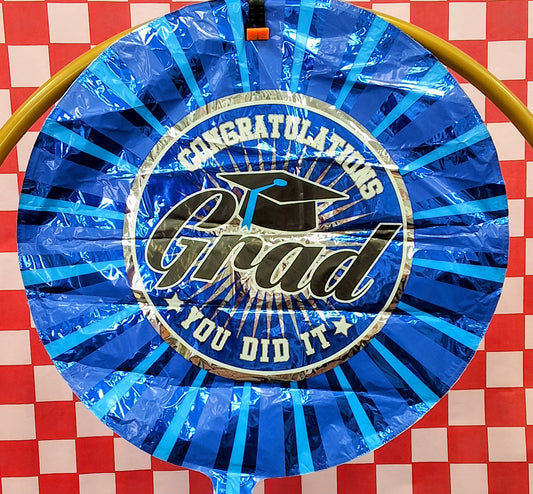 Graduation Blue Congratulations 18"