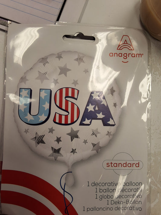 Patriotic 18" USA Mylar Balloon