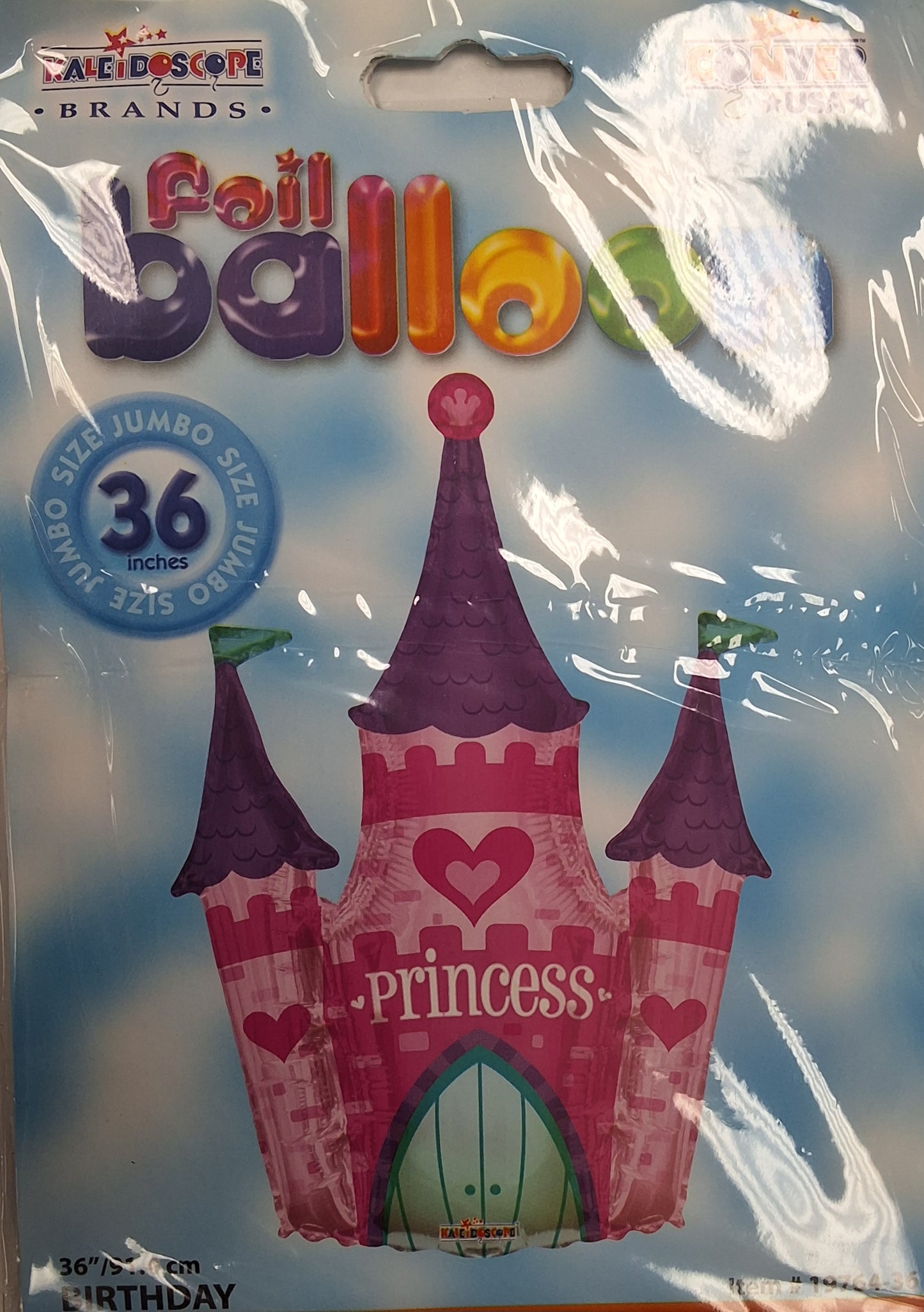 36" Princess Castle SuperShaper Mylar