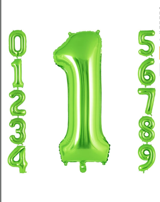 32" Lime Green #1 Mylar