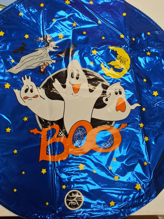 18" Ghost & Witch Boo Mylar Balloon