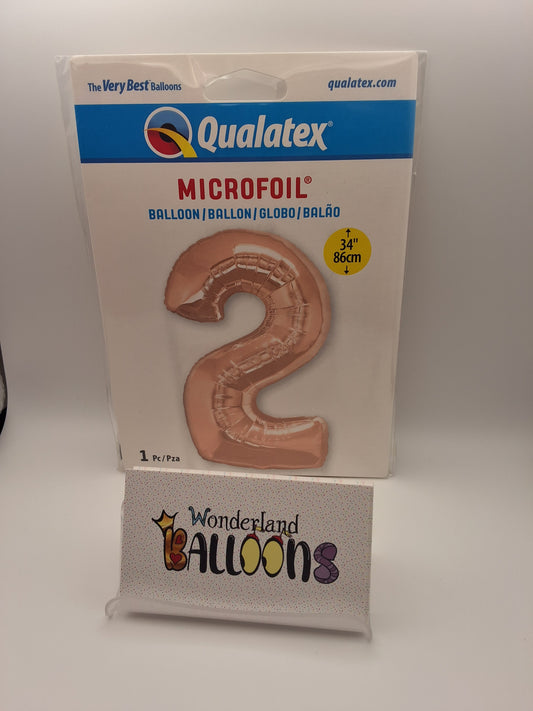 Qualatex 34" Rose Gold #2 Mylar Balloon