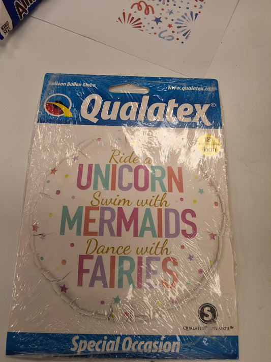 18in Unicorn Mylar Balloon