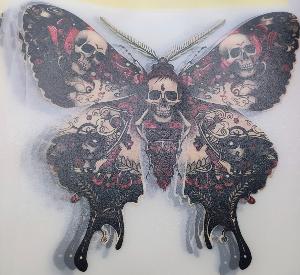 Skull Butterfly Transfer