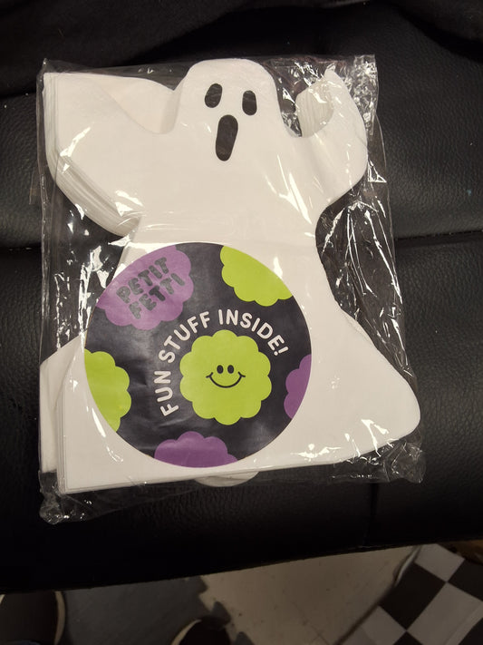 50 White Ghost Napkins
