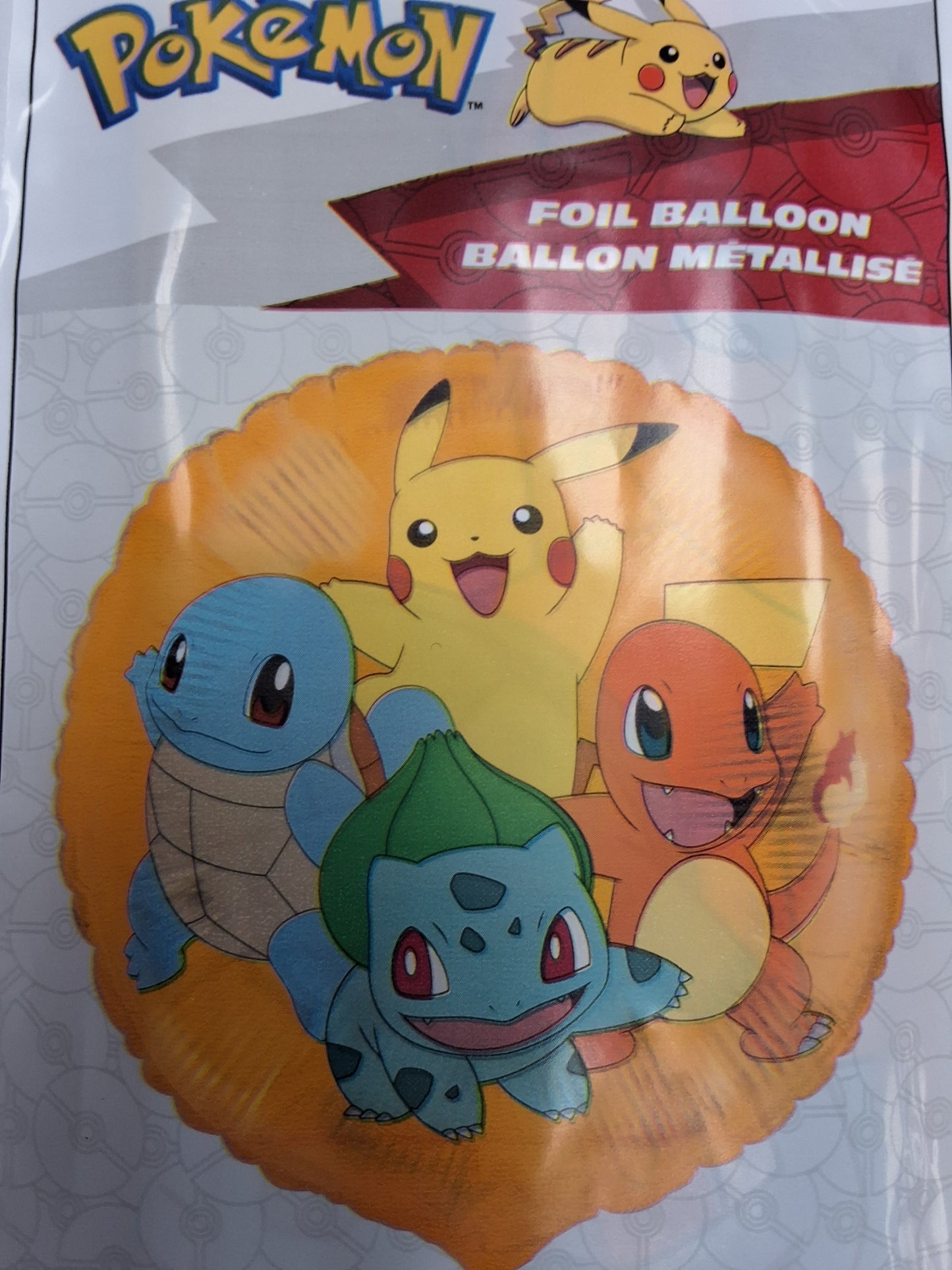 18'' Yellow Pokemon Mylar Balloon