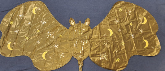 40in Satin Black Bat Mylar Balloon