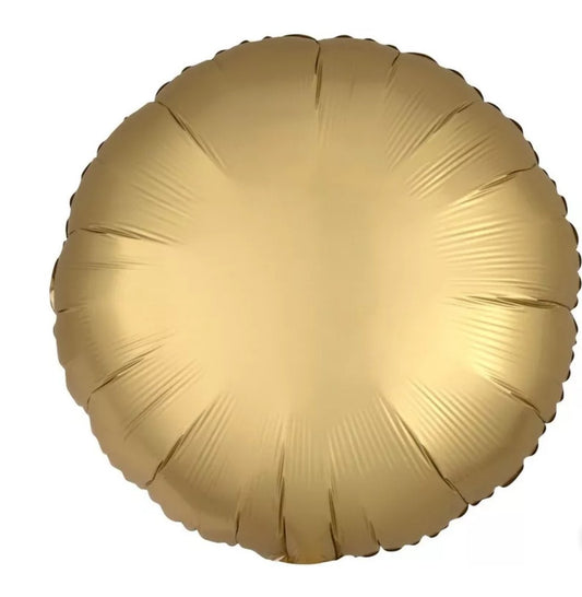18in Matte Gold Circle Mylar Balloon