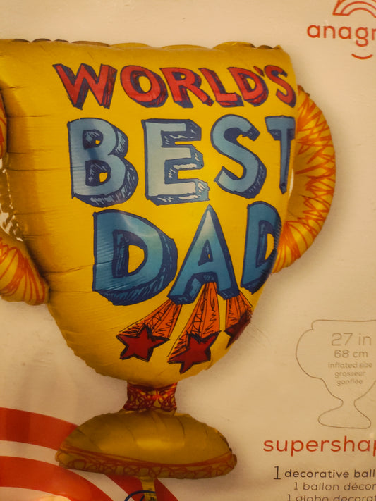 SuperShaper Worlds Best Dad Mylar