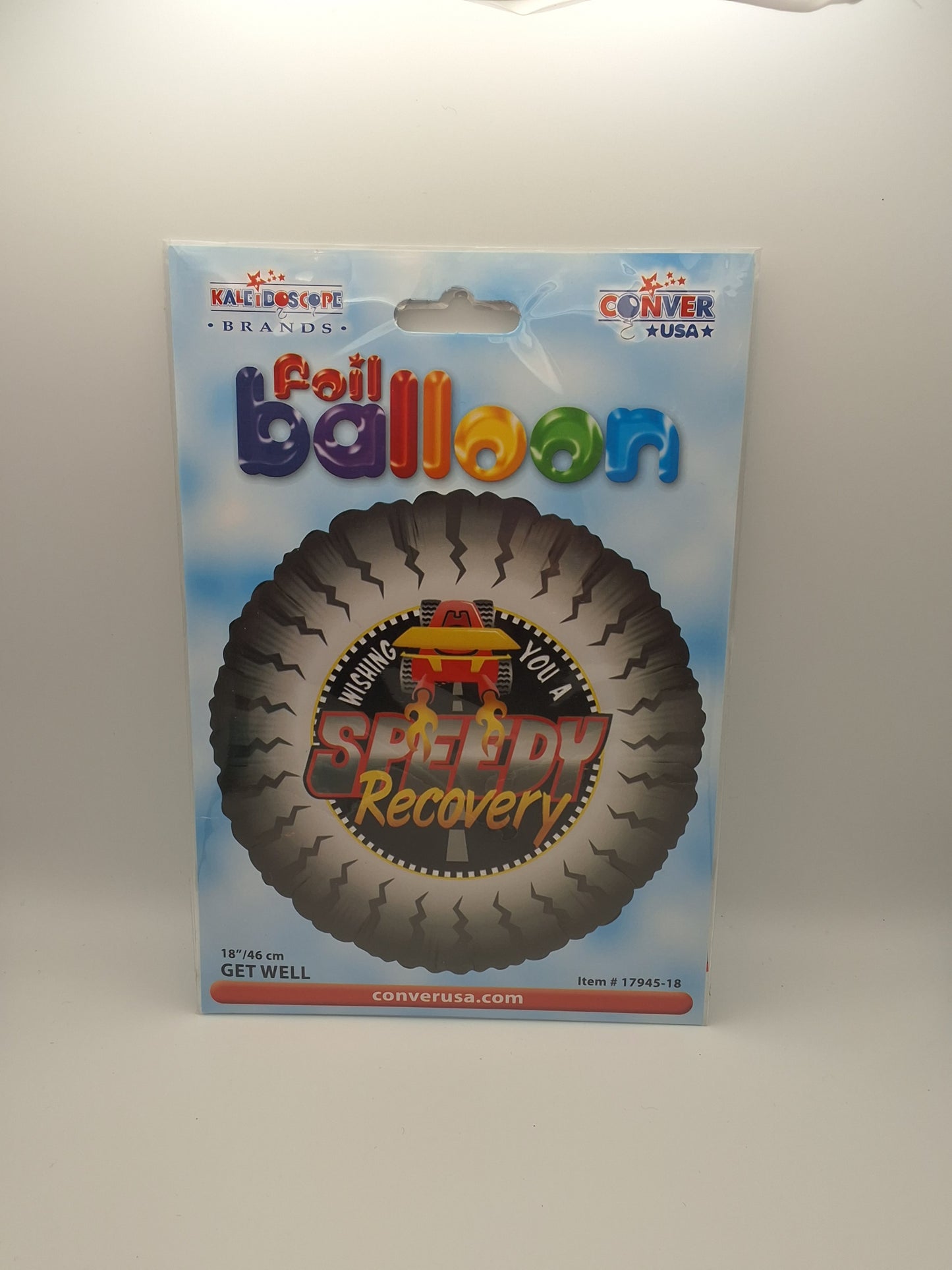 18in Tire Speedy Get Well Mylar Balloon