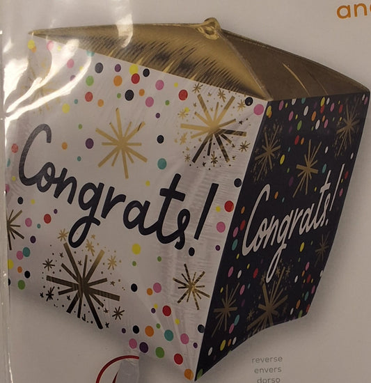 Congrats Cubez Gold & polka dot