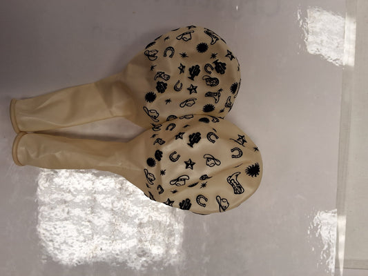12in White Pearl Cowboy Latex